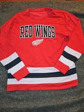 Detroit Red Wings Mens Medium Authentic Jersey Shirt